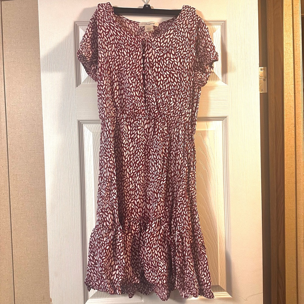 Burgundy dress